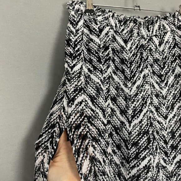 Ramy Brook Taytum Spacedye Chevron Knit Side Slit Swim Cover-Up XS NO DRAWSTRING - Picture 10 of 14